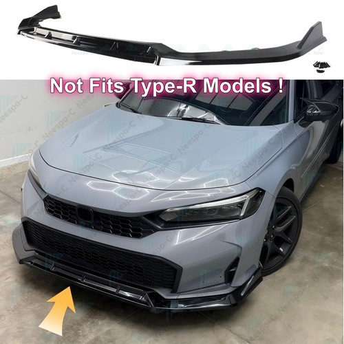 Gloss black front - black, spoiler